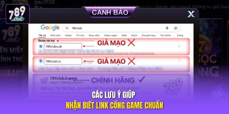 Link Tải 789CLUB Không Bị Chặn – Hướng Dẫn Cài Chi Tiết 2 Các lưu ý giúp nhận biết link cổng game chuẩn